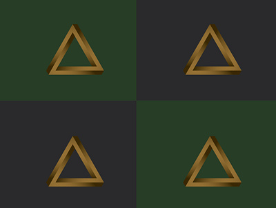 Impossible Triangle design gradient illustrator impossibletrangle shapebuildertool vector