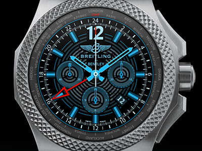 Breitling for Bentley Smart Watch Concept bentley breitling clock concept interface iwatch moto360 smart watch ui ux