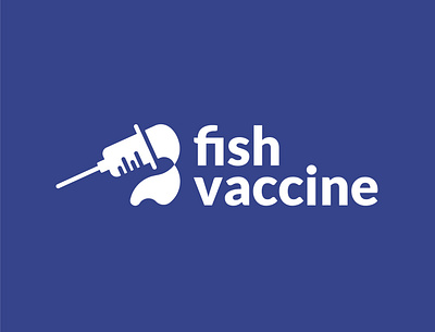 Fish Vaccine Logo Design fish logo logoconcept logodesign logomaker minimalistlogo simplelogo vaccine