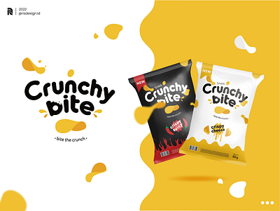 Crunchy Bite Logo & Packaging Design branddesign branding design foodlogo graphic design illustration logo logoconcept logodesign packaging visualidentity