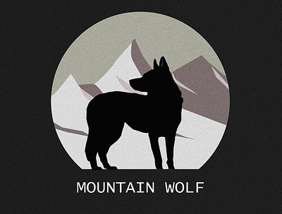 Mountain Wolf branding design graphic design icon illustration logo typography