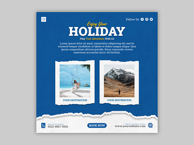 Holiday Social Media Post Template I Social Media Banner cover design facebook facebook cover template feed graphic design holiday instagram banner instagram banner design instagram post layout social media social media post social media post banner social media post template story summer