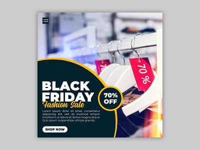 Black Friday Social Media Post Template I Social Media Banner