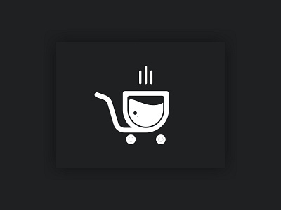 Coffee Shop Cart Logo