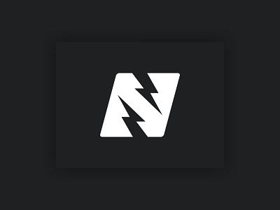 Letter N Thunder Logo