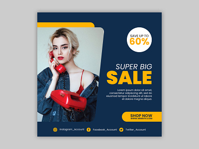 Fashion Social Media Post Template I Social Media Banner