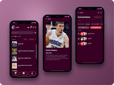 Sport coach App app app design mobile mobile app mobile design sport sport app sport mobile app ui ui design uiux