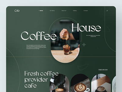 sahilgol: Cafe Landing Page