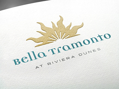 Bella Tramonto identity logo real estate