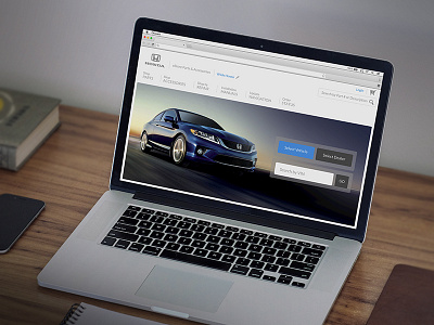 Honda eStore Desktop UI desktop homepage responsive ui web