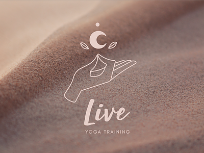 LIVE Yoga Training branding design graphic design illustration logo typography vector