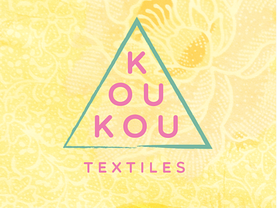 KouKou Textiles apparel branding design graphic design illustration logo typography vector