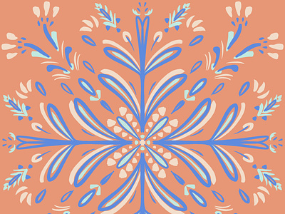 Folklore Tile 1 branding design graphic graphic design illustration pattern procreate textile vector