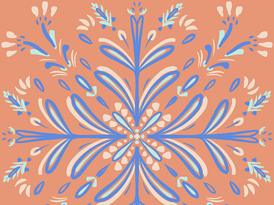 Folklore Tile 1 branding design graphic graphic design illustration pattern procreate textile vector