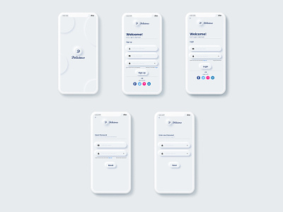 Mobile Login & Sign Up UI Design