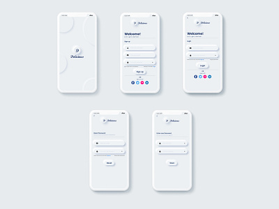 Mobile Login & Sign Up UI Design