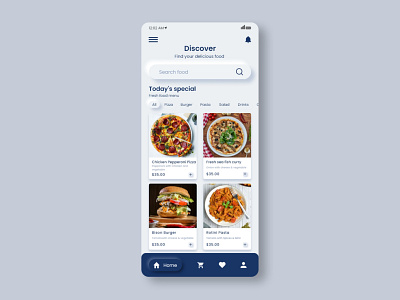Soft Mobile UI Design | Food Mobile App