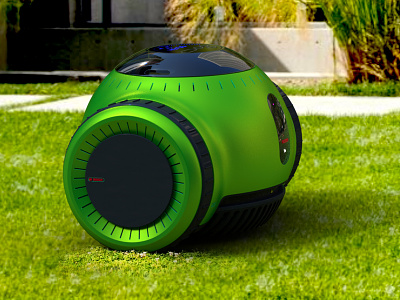 Bosch - Lawn mower 3d ai bosch clean design green iconic industrial design lawn mower precision product product design sci fi star wars
