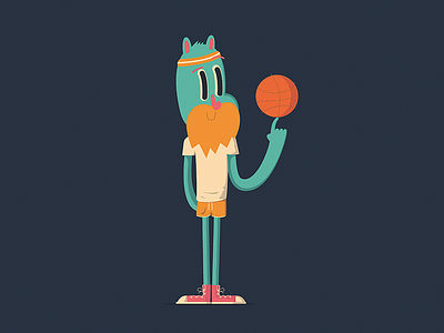 Basket dude basket basketball character marcus melin mellowmustard