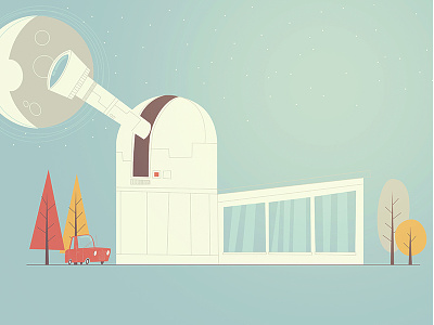 Observatory house illustration marcus melin observatory