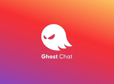 Ghost Chat-messaging app Logo and Branding app logo brand logo branding chat app logo gost logo graphic design logo logo de text logo mordant logo