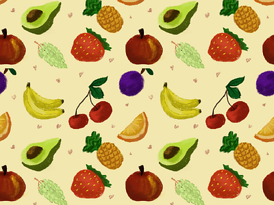Pattern art branding design fruits graphic design illustration instagram logo pattern vector