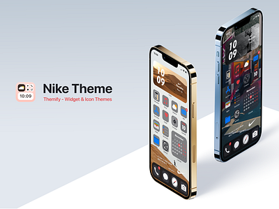 Nike Theme for iOS 16 apple design app graphic design ios mobile app mobile design theme ui ux uxui web design