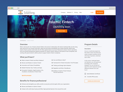 Individual certification landing page certification finance fintech islamic finance learning course learning platform light online course