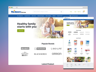 Pharmacy ecommerce site