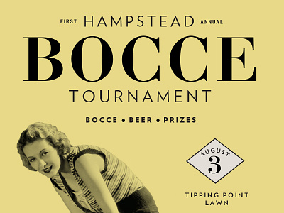 Hampstead First Annual Bocce Tournament alabama bocce event montgomery poster tournament