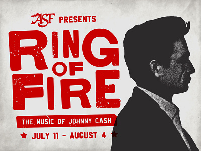 Ring Of Fire alabama cash country music fire johnny cash live music montgomery play playbill profile ring theater theater branding theatre vintage
