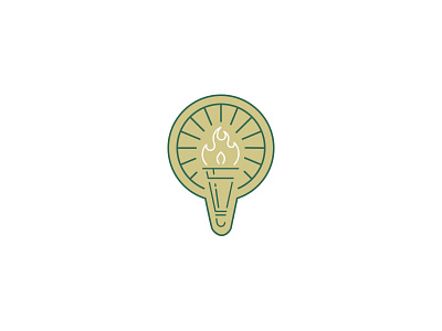 UAB Libraries Spirit Mark education flame gold icon library light logo torch uab