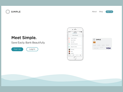 Simple Landing simple sketch app ui ux web web design