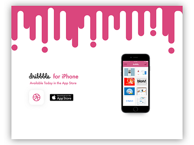 Dribbble for iPhone add app app design dribbble iphone ui landing page ui web design