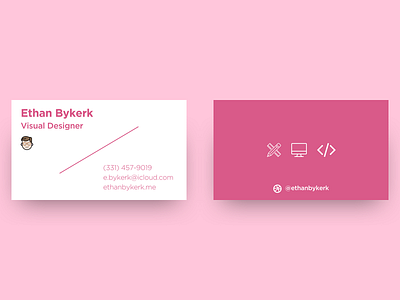 Business Card branding business card design flat personal branding print print design