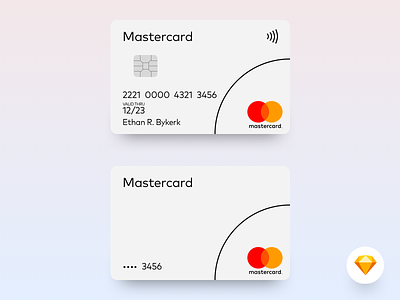 Mastercard Card Assets - Sketch Freebie