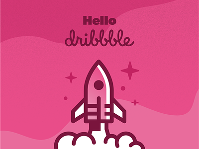 First Post Hello Dribble branding design icon