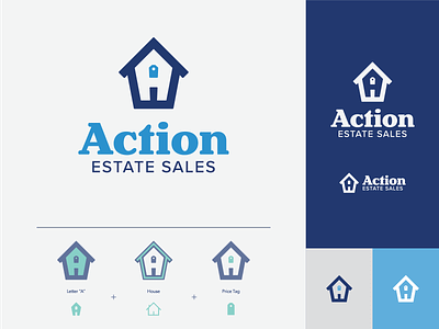 Action Estate Branding a action branding design graphic design icon letterform logo logo design mobile sales typography vector web design