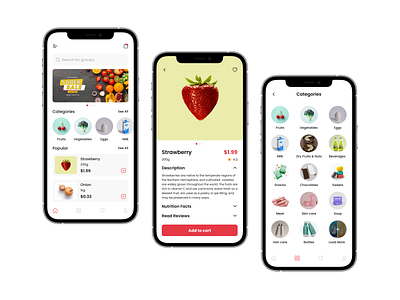 Grocery App Design app design ui ux