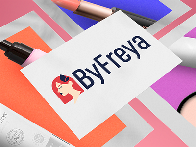 Logo for "ByFreya" brand branding cosmetic design graphic design identity illustration logo logo design logotype online store trade mark