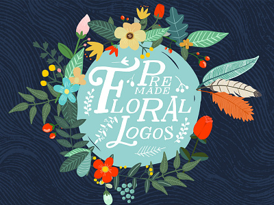 Premade Floral Logos