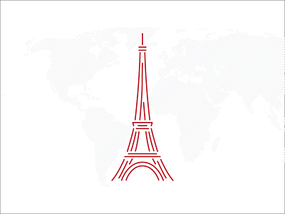Nếu bạn là những tín đồ yêu thích những kiểu thiết kế đẳng cấp, thì không thể bỏ qua bức ảnh Eiffel Tower của Jacob Jones trên Dribbble. Với độ phân giải cao, các chi tiết của hình ảnh giúp bạn cảm nhận rõ hơn nét cổ điển, tản mát của thành phố Paris.