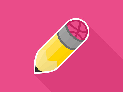 dribbble pencil concept dribbble eraser pencil sketch think