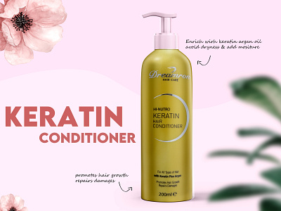 Keratin Conditioner branding design graphic design photoshop typography