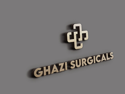 Ghazi Surgicals Logo branding design graphic design illustration logo photoshop typography