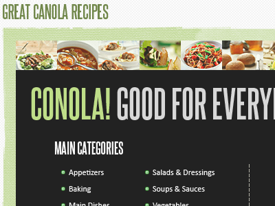 Recipes Page Search/Categories canola recipes search