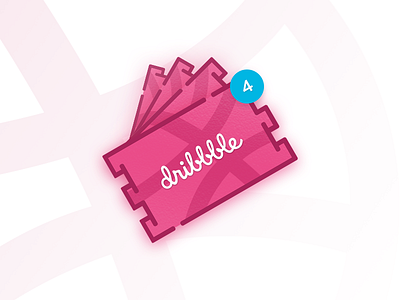 4 Dribbble Invites