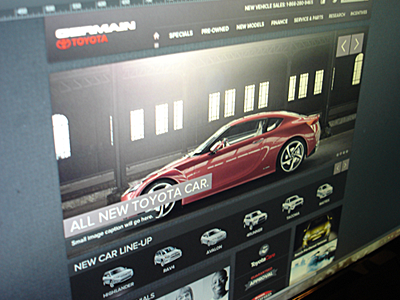 Germain Toyota design website website design