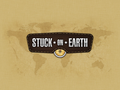 Stuck on Earth logo app design illustration ipad logo mobile photography stuck on earth travel
