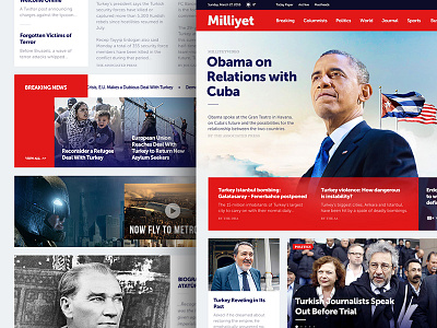 Milliyet.com Redesign breaking layout milliyet news newspaper redesign ui web